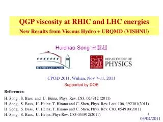 New Results from Viscous Hydro + URQMD (VISHNU)