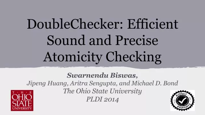 doublechecker efficient sound and precise atomicity checking