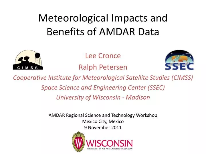 meteorological impacts and benefits of amdar data