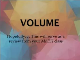 Volume