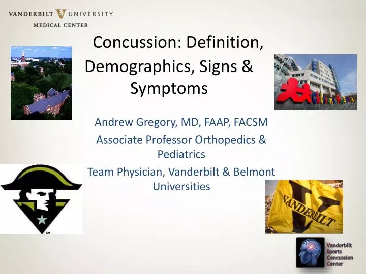 concussion definition demographics signs symptoms