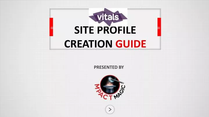 site profile creation guide