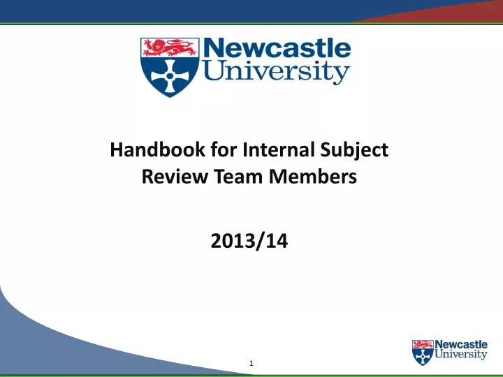 handbook for internal subject review team members 2013 14