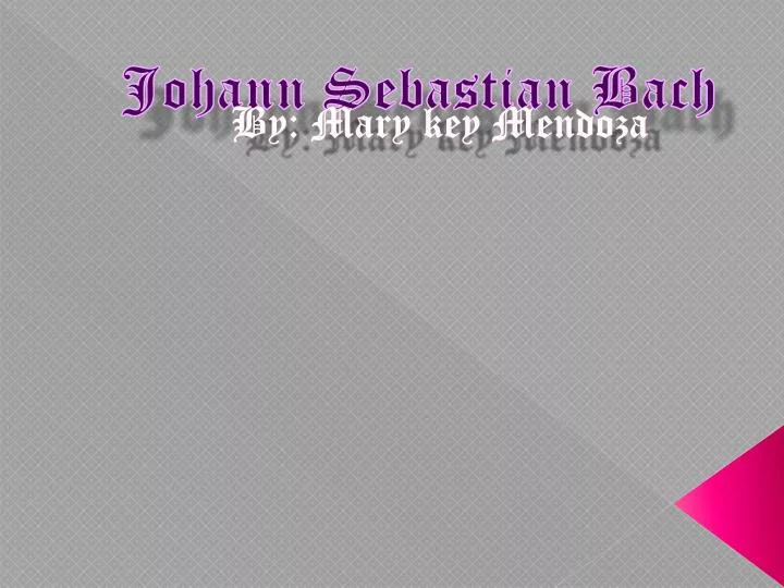 johann sebastian bach