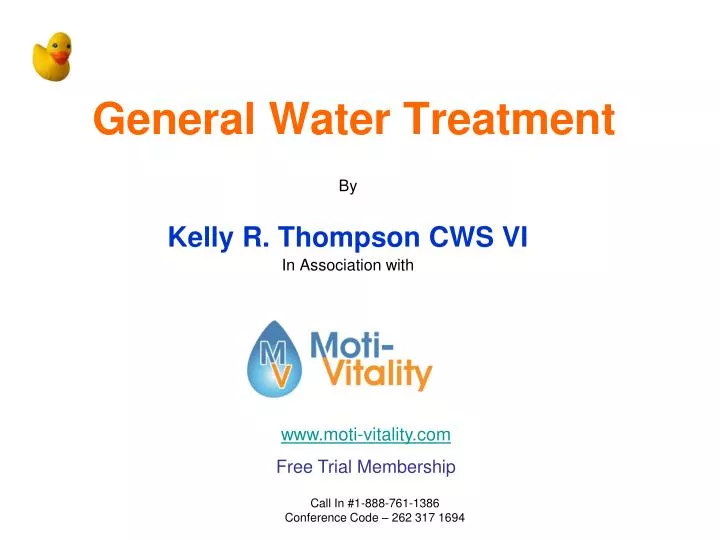 general water treatment