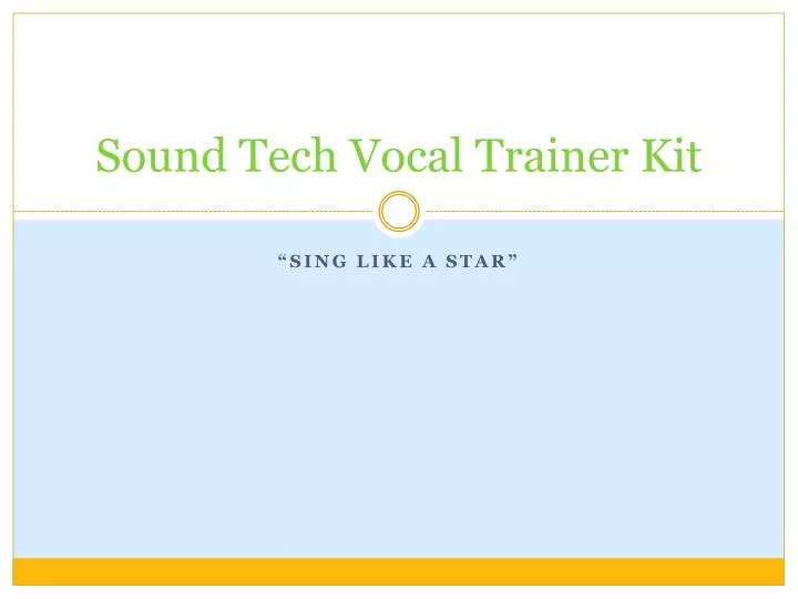 sound tech vocal trainer kit