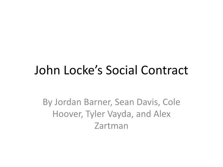 john locke s social contract