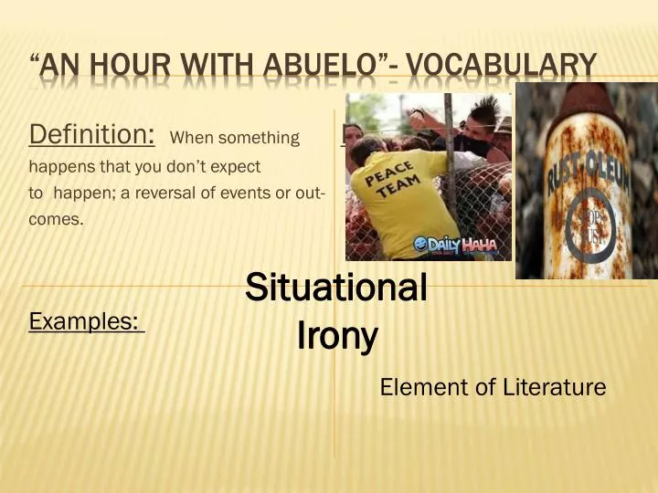 an hour with abuelo vocabulary