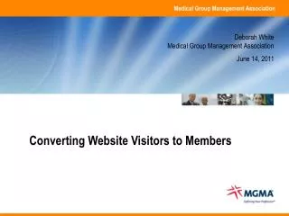 Converting Website Visitors to Members