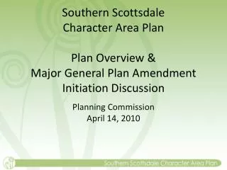 Planning Commission April 14, 2010
