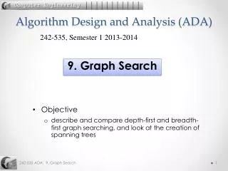 Algorithm Design and Analysis (ADA)