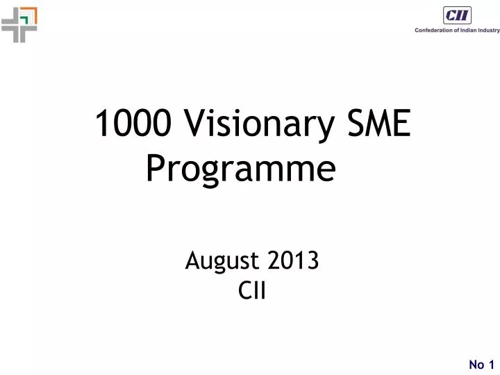 1000 visionary sme programme