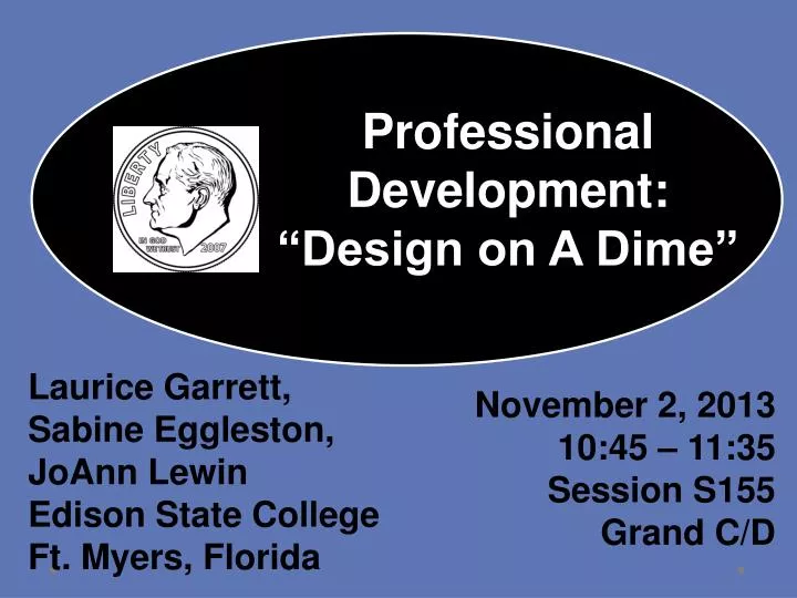 professional development design on a dime