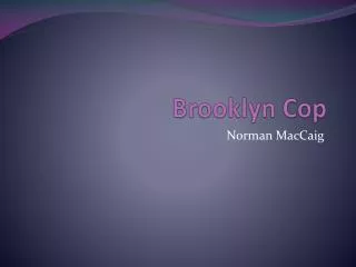 Brooklyn Cop