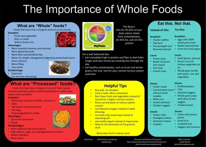 PPT - The Importance of Whole Foods PowerPoint Presentation, free ...