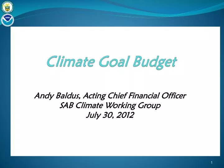 climate goal budget
