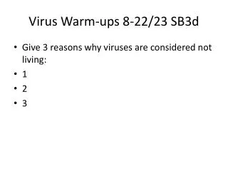 Virus Warm-ups 8-22/23 SB3d