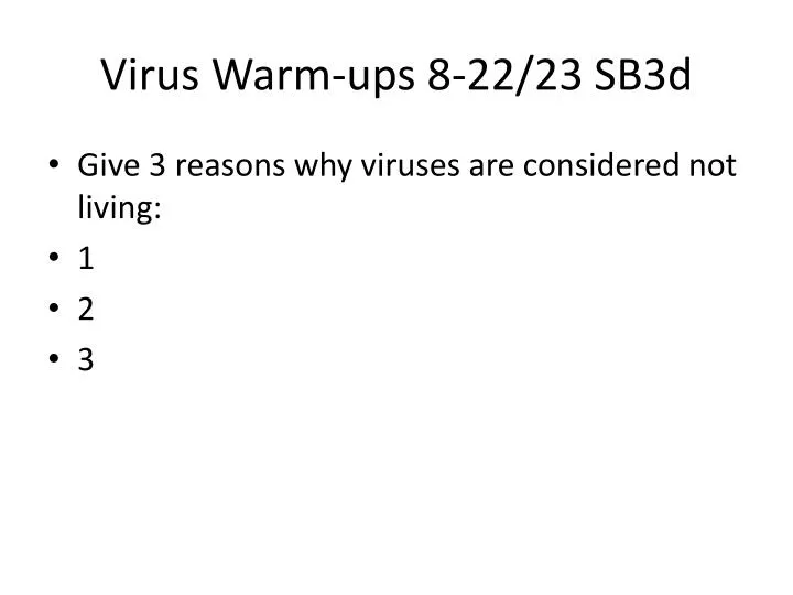virus warm ups 8 22 23 sb3d