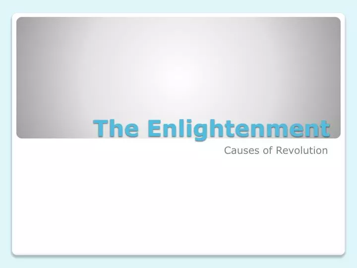 the enlightenment