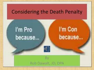 Considering the Death Penalty