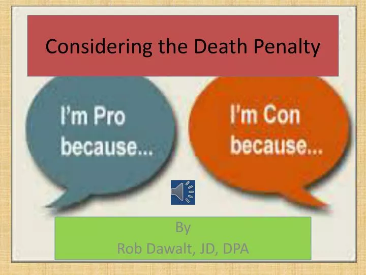 considering the death penalty