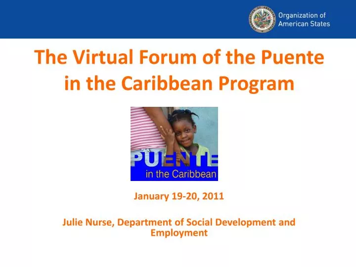 the virtual forum of the puente in the caribbean program