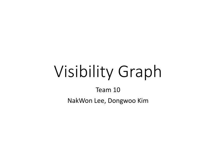 visibility graph