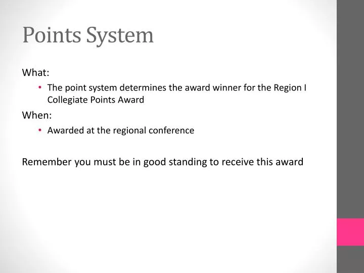 points system