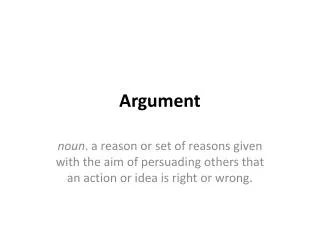 Argument