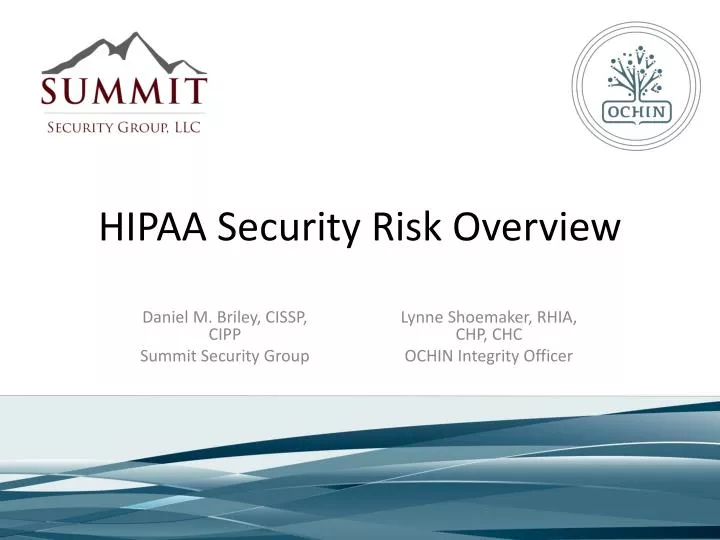 hipaa security risk overview