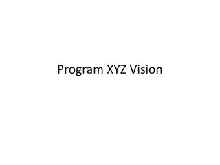 Program XYZ Vision