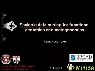 Scalable data mining for functional genomics and metagenomics