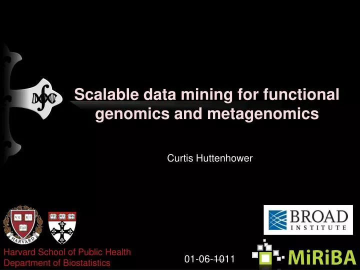 scalable data mining for functional genomics and metagenomics