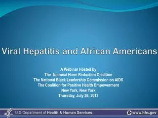 Viral Hepatitis and African Americans