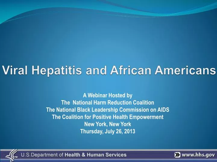 viral hepatitis and african americans