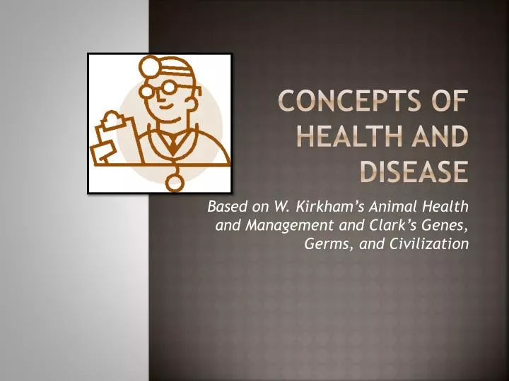 concepts of health and disease