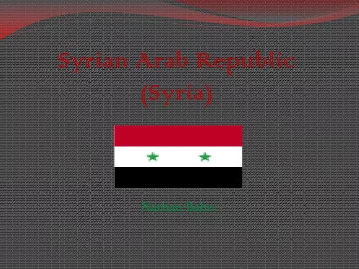 syrian arab republic syria