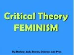 Critical Theory FEMINISM - slide 1
