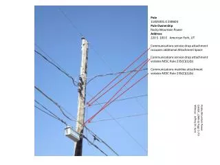 Pole 11405001.0 238604 Pole Ownership Rocky Mountain Power Address