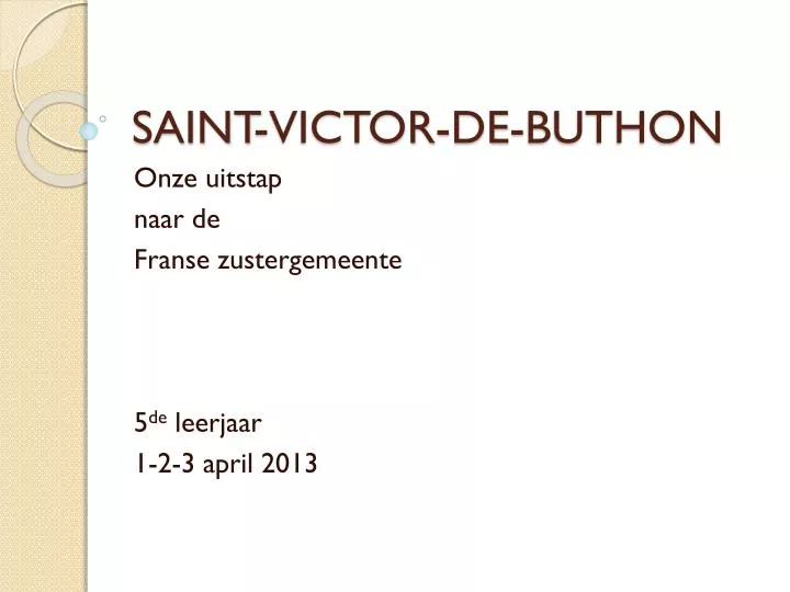 saint victor de buthon
