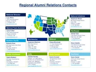 Regional Alumni Relations Contacts