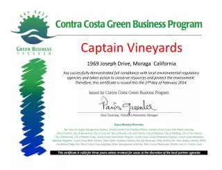 Captain Vineyards