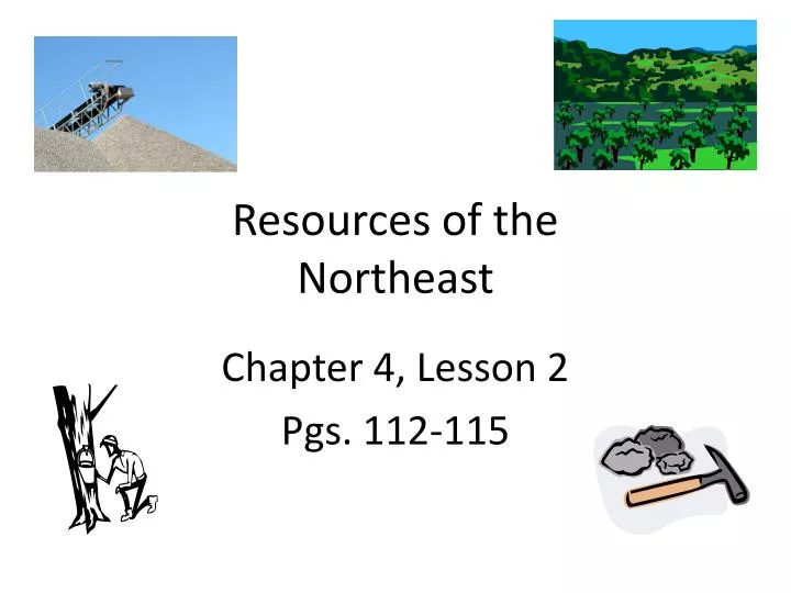 resources of the northeast