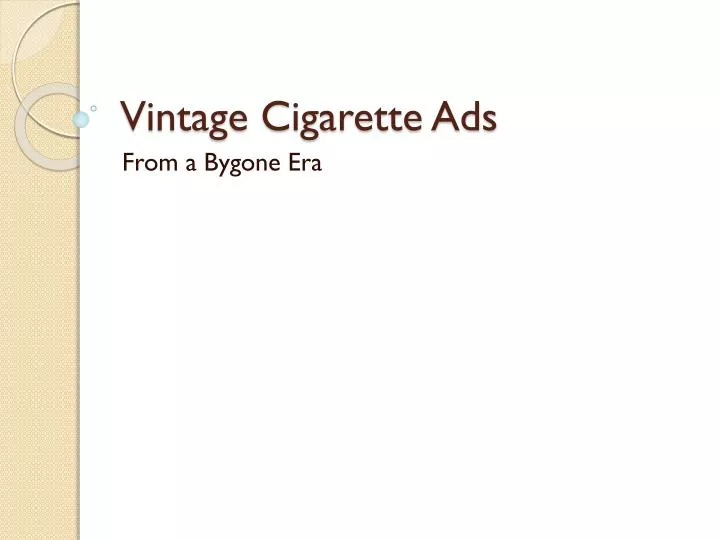 vintage cigarette ads