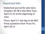 Important Info: - slide 1