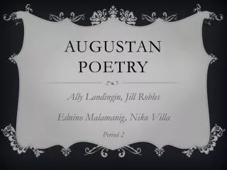 Augustan poetry
