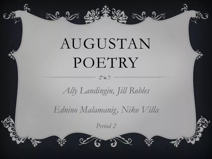 augustan poetry
