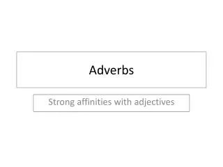 Adverbs