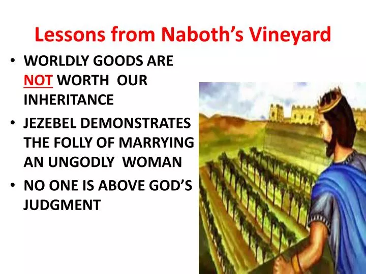 lessons from naboth s vineyard
