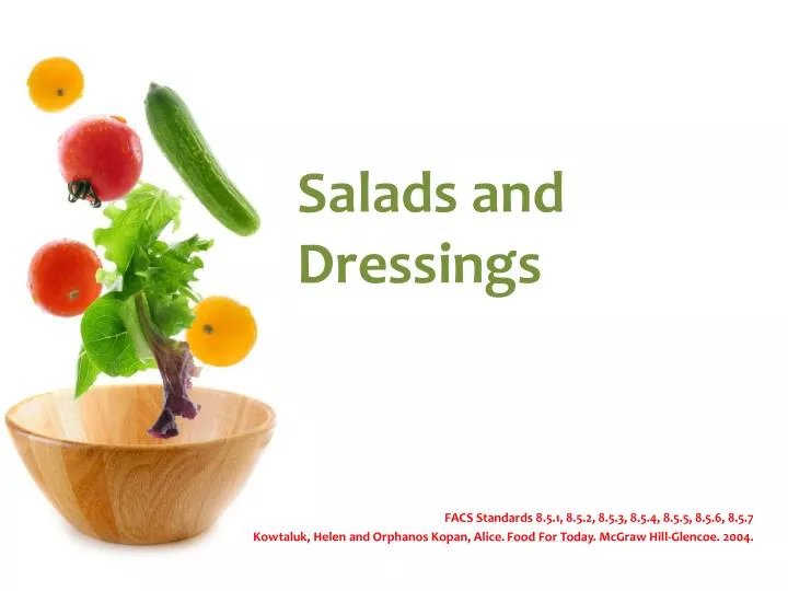 salads and dressings